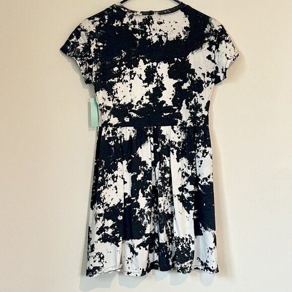NWT Abound by Nordstrom Black & White Short Sleeve Casual Shirt Dress - S - Picture 7 of 8